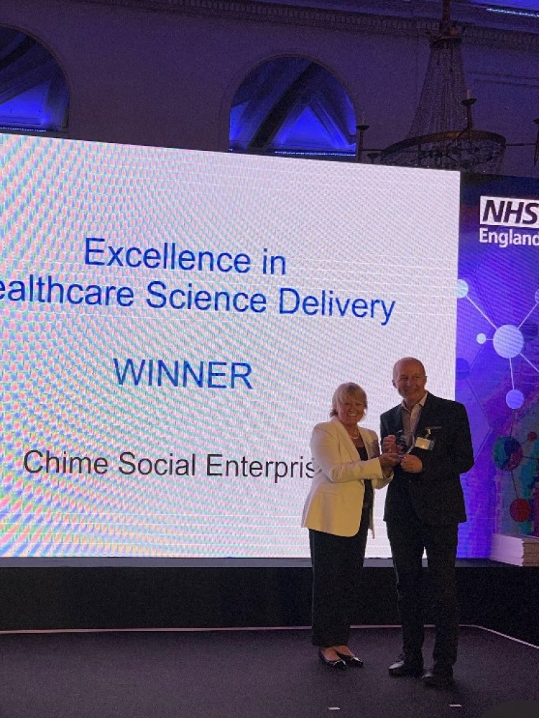 Chime winners of Chief Scientific Officer Awards 2022 for  Excellence in Service Delivery